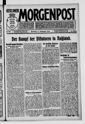 Berliner Morgenpost vom 11.09.1917