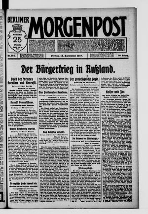 Berliner Morgenpost vom 14.09.1917