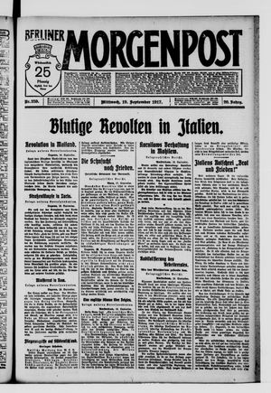 Berliner Morgenpost vom 19.09.1917