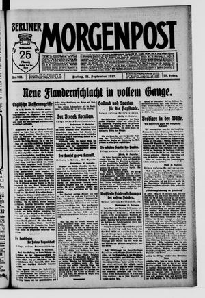 Berliner Morgenpost vom 21.09.1917