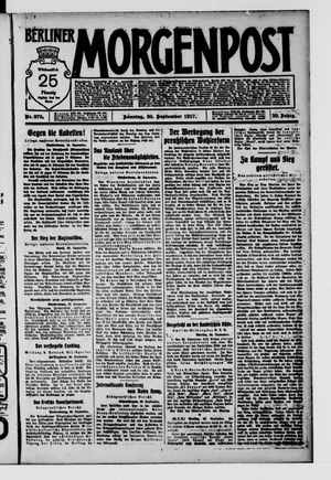 Berliner Morgenpost vom 30.09.1917