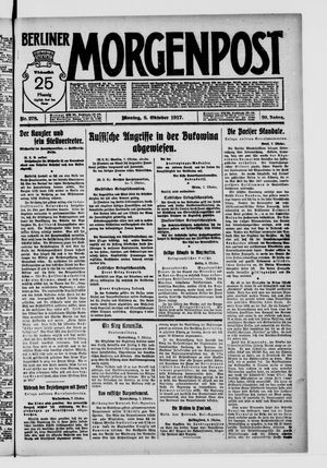 Berliner Morgenpost vom 08.10.1917