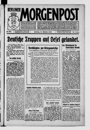 Berliner Morgenpost vom 14.10.1917
