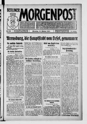 Berliner Morgenpost vom 16.10.1917