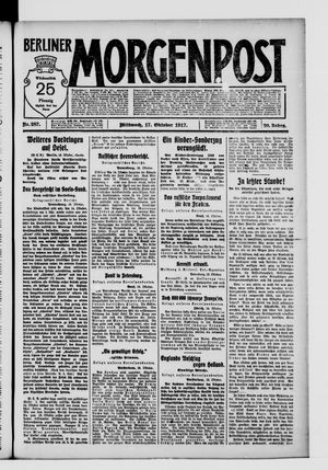 Berliner Morgenpost vom 17.10.1917