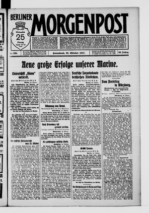 Berliner Morgenpost vom 20.10.1917