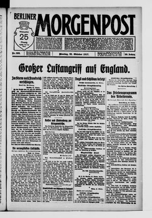 Berliner Morgenpost vom 22.10.1917
