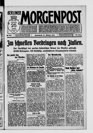 Berliner Morgenpost vom 27.10.1917