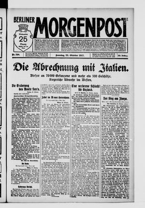 Berliner Morgenpost vom 28.10.1917