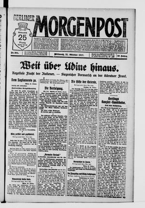 Berliner Morgenpost vom 31.10.1917
