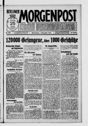 Berliner Morgenpost on Nov 1, 1917