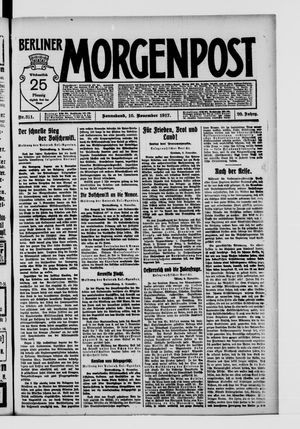 Berliner Morgenpost vom 10.11.1917