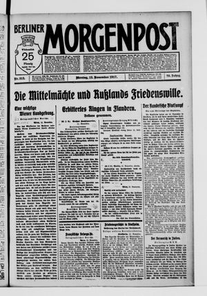 Berliner Morgenpost vom 12.11.1917