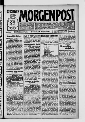 Berliner Morgenpost vom 17.11.1917
