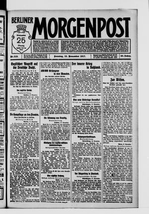 Berliner Morgenpost vom 18.11.1917