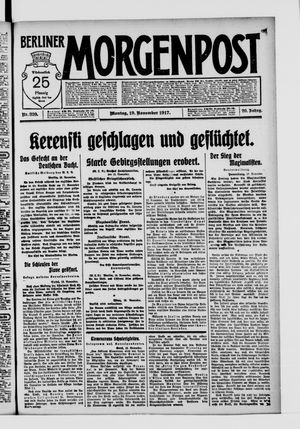 Berliner Morgenpost vom 19.11.1917