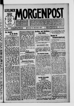Berliner Morgenpost vom 21.11.1917