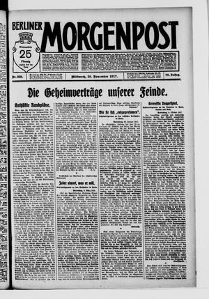 Berliner Morgenpost vom 28.11.1917