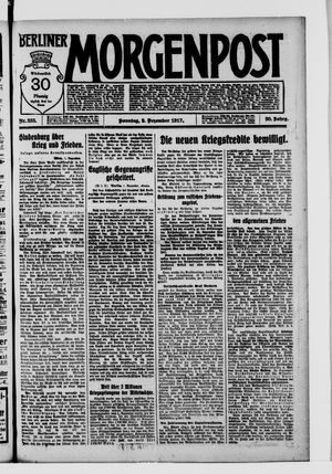 Berliner Morgenpost vom 02.12.1917
