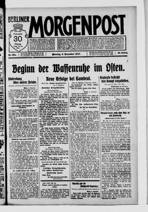 Berliner Morgenpost on Dec 3, 1917
