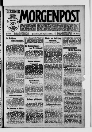 Berliner Morgenpost vom 15.12.1917