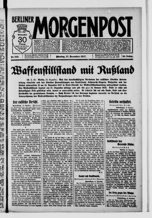Berliner Morgenpost vom 17.12.1917
