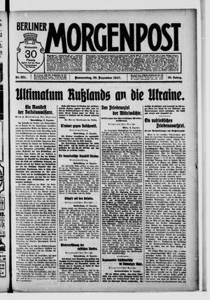 Berliner Morgenpost vom 20.12.1917