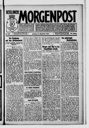 Berliner Morgenpost vom 21.12.1917