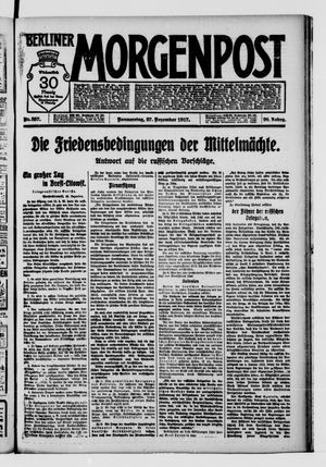 Berliner Morgenpost vom 27.12.1917