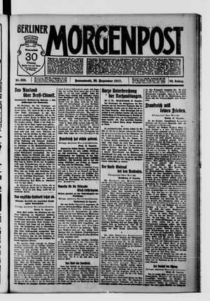 Berliner Morgenpost vom 29.12.1917