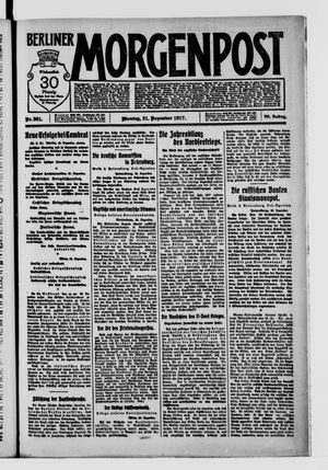 Berliner Morgenpost vom 31.12.1917
