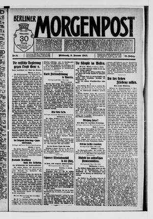 Berliner Morgenpost on Jan 9, 1918