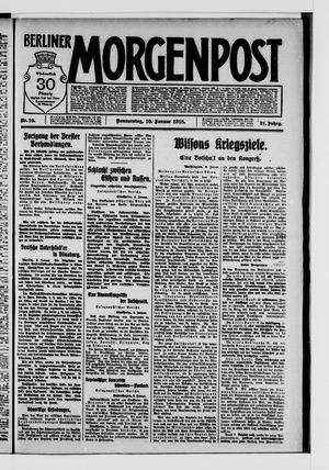 Berliner Morgenpost on Jan 10, 1918