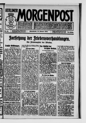 Berliner Morgenpost vom 12.01.1918