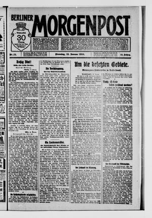 Berliner Morgenpost vom 15.01.1918