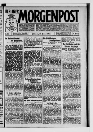 Berliner Morgenpost on Jan 23, 1918