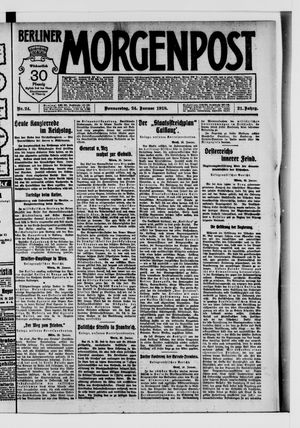 Berliner Morgenpost vom 24.01.1918
