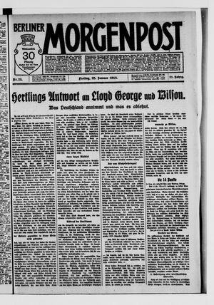 Berliner Morgenpost vom 25.01.1918