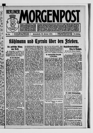 Berliner Morgenpost vom 26.01.1918