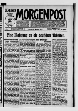 Berliner Morgenpost on Jan 27, 1918