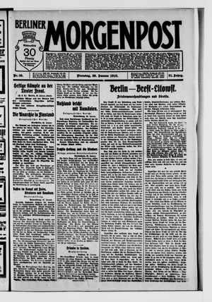 Berliner Morgenpost on Jan 29, 1918
