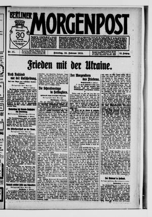 Berliner Morgenpost vom 10.02.1918
