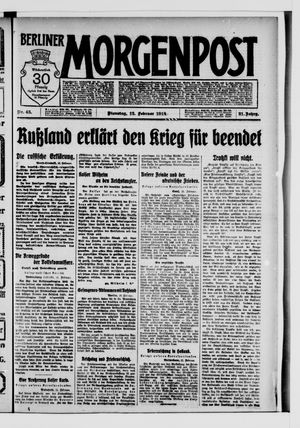 Berliner Morgenpost vom 12.02.1918