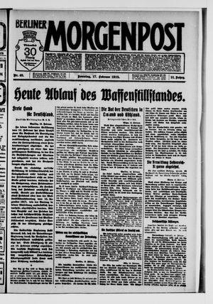 Berliner Morgenpost vom 17.02.1918