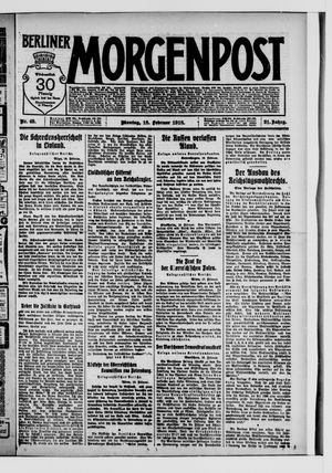 Berliner Morgenpost vom 18.02.1918
