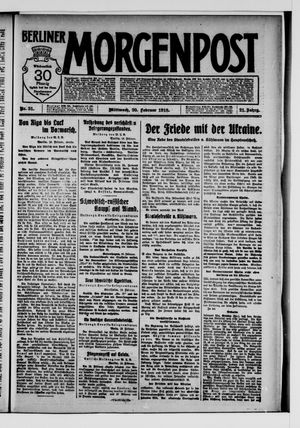 Berliner Morgenpost on Feb 20, 1918