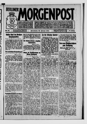 Berliner Morgenpost on Feb 23, 1918