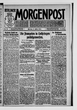 Berliner Morgenpost vom 11.03.1918