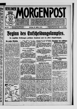 Berliner Morgenpost vom 22.03.1918