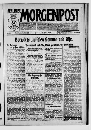 Berliner Morgenpost vom 31.03.1918